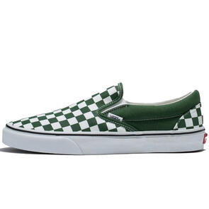 VANS CLASSIC SLIP-ON COLOR THEORY CHECKERBOARD GREENER PASTURES