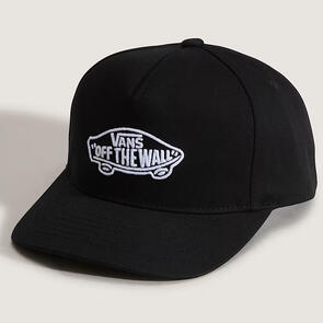 VANS BOYS CLASSIC SNAPBACK BLACK WHITE OFF THE WALL