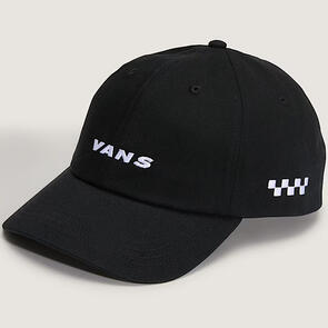 VANS CHECK SIDE CURVED BILL JOCKEY BLACK