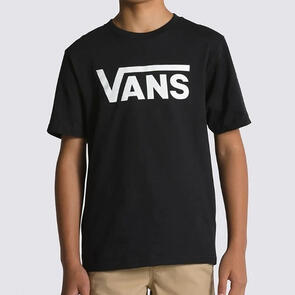 VANS CLASSIC BOYS TEE BLACK WHITE