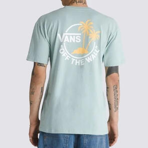 VANS CLASSIC MINI DUAL PALM II SS TEE GRAY MIST-YARROW