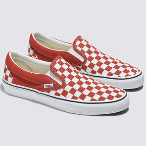 VANS CLASSIC SLIP-ON COLOR THEORY CHECKERBOARD RED