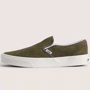 VANS CLASSIC SLIP-ON PIG SUEDE MOSSY OLIVE