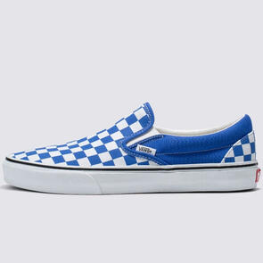 VANS CLASSIC SLIP ON COLOR THEORY CHECKERBOARD DAZZLING BLUE