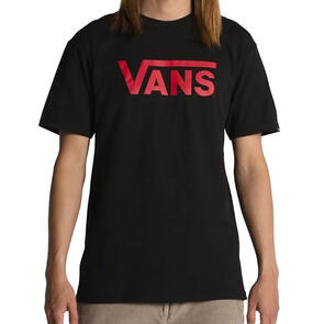 VANS CLASSIC TEE BLK/REINV RED