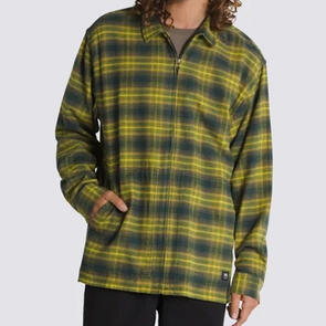 VANS MONTWOOD ZIP FLANNEL GREEN GABLES/GOTHIC OLIVE