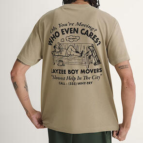 VANS MOVING CO SS TEE BAY LEAF