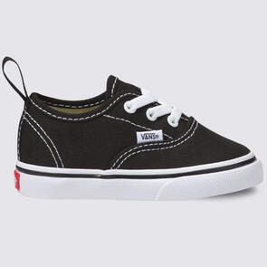 VANS TODDLERS AUTHENTIC ELASTIC LACE (ELASTIC LACE) BLK/TR WHT