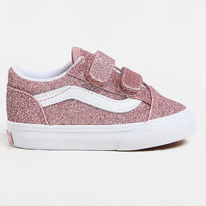 VANS TODDLERS OLD SKOOL V GLITTER ROSE GOLD