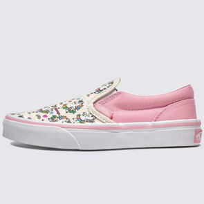 VANS TODDLERS SLIP-ON V BALLET SKATICORN MARSHMALLOW/PINK