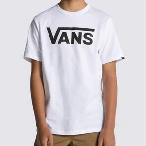 VANS CLASSIC BOYS TEE WHITE BLACK