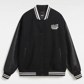 VANS VARSITY CLUB BOMBER JACKET BLACK