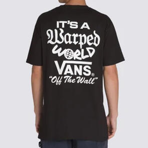 VANS WARPED WORLD SS T-SHIRT BLACK