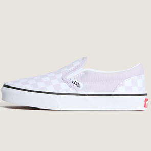 VANS YOUTH CLASSIC SLIP-ON COLOR THEORY CHECKERBOARD LILAC MIST