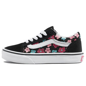 VANS YOUTH OLD SKOOL GLITTER FLOWER POWER MULTI/TRUE WHITE