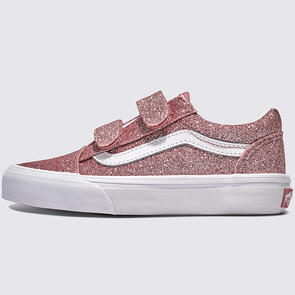 VANS YOUTH OLD SKOOL V GLITTER ROSE GOLD