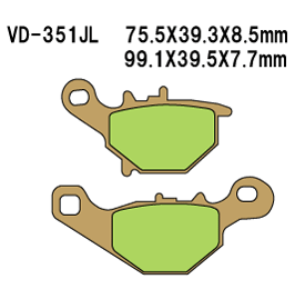 VESRAH VD351JL SINTERED METAL DISC PADS VESRAH