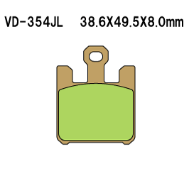 VESRAH VD354JL SINTERED METAL DISC PADS (4PCS/SET) VESRAH. ALT: AX35369