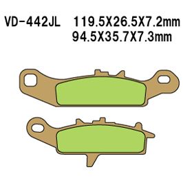 VESRAH VD442JL SINTERED METAL DISC PADS VESRAH