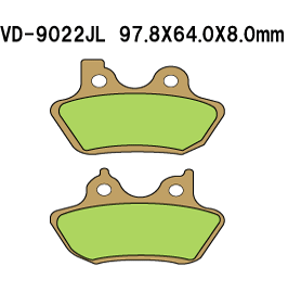 VESRAH VD9022JL SINTERED METAL DISC PADS VESRAH