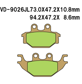 VESRAH VD9026JL SINTERED METAL DISC PADS VESRAH