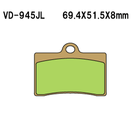 VESRAH VD945JL SINTERED METAL DISC PADS VESRAH