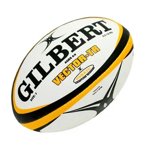 GILBERT VECTOR TRAINING RUGBY BALL SIZE 3 BLACK/ORANGE
