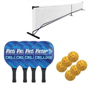 VICTOR PICKLEBALL SET WOODEN DELUXE