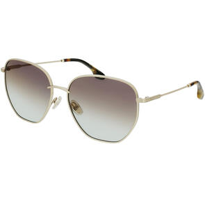 VICTORIA BECKHAM SUNGLASSES VB219S/60/GOLD/GREY BROWN AQUA