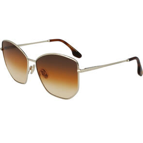 VICTORIA BECKHAM SUNGLASSES VB225S/59/GOLD-BROWN