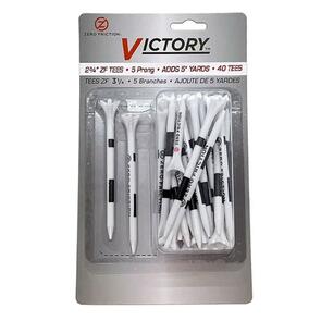 VICTORY ZF 2 3/4" TEE 40 PACK WHITE