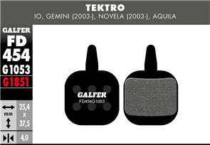 GALFER FD454 BRAKE PADS TEKTRO GEMINI, NOVELA G1053 STANDARD