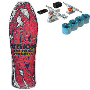 VISION LEE RALPH DECK 10.25" - WHITE/RED + DOUBLE$DOWN PRIME SURF SKATE SET