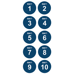 VICTOR FLOOR MARKER DISC SET 10 #1-10