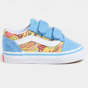 VANS TODDLERS OLD SKOOL V TROPADELIC TRUE WHITE/MULTI