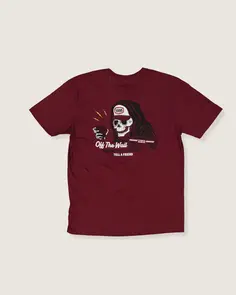 VANS ON THE ROAD SS TEE BURGUNDY