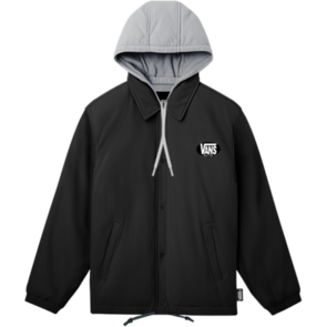 VANS TORREY HOODED COACHES JACKET BLACK