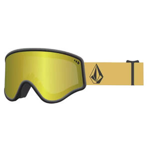 VOLCOM YAE GOGGLES DARK YEL/BLK+BL DGR GOLD CHROME