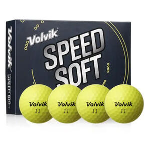 VOLVIK SPEED SOFT GOLF BALLS YELLOW 12 PACK