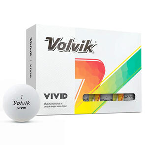 VOLVIK VIVID GOLF BALLS WHITE 12 PACK