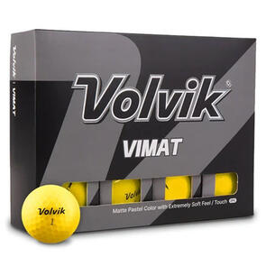 VOLVIK VIMAT SOFT GOLF BALLS YELLOW 12 PACK
