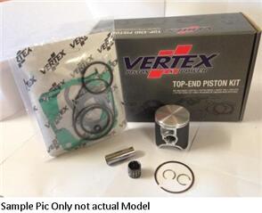 VERTEX TOPEND W/ VERTEX PISTON TOP GASKET SET SMALL END BEARING YAMAHA YZ125 WR125 YZ125X 53.94MM