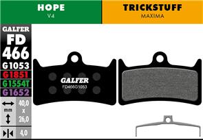 GALFER FD466 BRAKE PADS HOPE V4 G1851 ADVANCED