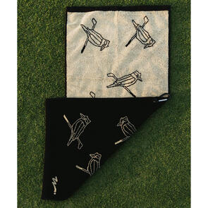 WALKER GOLF THINGS KOOKA ICON TOWEL BLACK / SAND