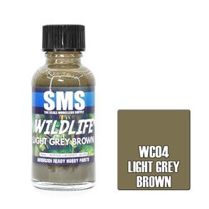 SMS AIR BRUSH PAINT 30ML LIGHT GREY BROWN ACRYLIC LACQUER SCALE MODELLERS SUPPLY