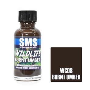 SMS AIR BRUSH PAINT 30ML BURNT UMBER ACRYLIC LACQUER SCALE MODELLERS SUPPLY