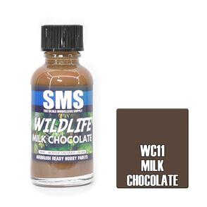 SMS AIR BRUSH PAINT 30ML MILK CHOCOLATE ACRYLIC LACQUER SCALE MODELLERS SUPPLY