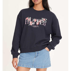 HUFFER SLOUCH CREW 350/GARDEN PARTY NAVY