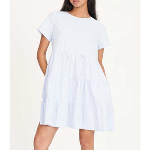 HUFFER CRUISE MILLY DRESS ICE BLUE STRIPE