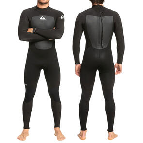 QUIKSILVER 3/2MM PROLOGUE BACK ZIP GBS STEAMER BLACK